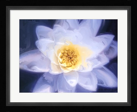 Framed Painterly Flower III Print