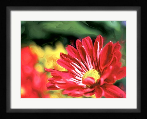 Framed Painterly Flower VI Print