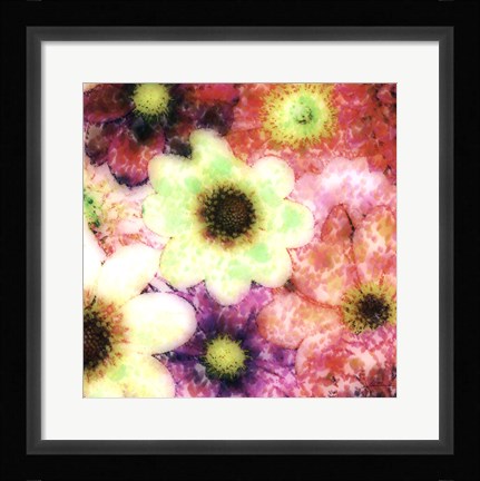 Framed Floral Reef I Print