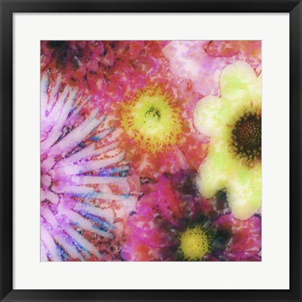 Framed Floral Reef III Print
