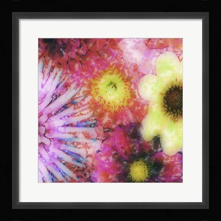 Framed Floral Reef III Print