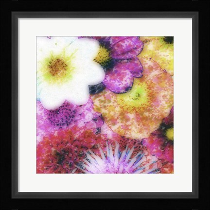 Framed Floral Reef IV Print