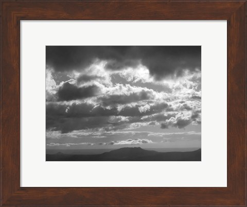 Framed Mountains &amp; Clouds I Print