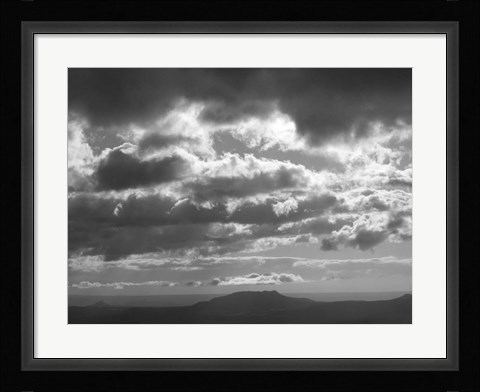 Framed Mountains &amp; Clouds I Print