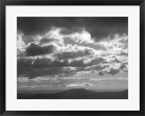 Framed Mountains &amp; Clouds I Print