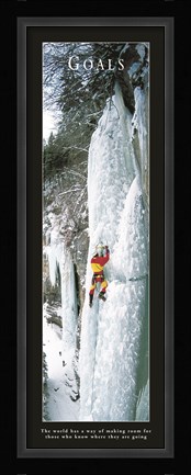 Framed Goals-Ice Climber Print