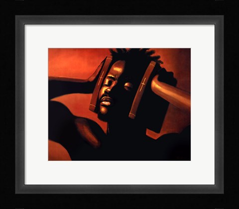 Framed Hear No Evil (male) Print