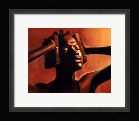 Framed Hear No Evil (female) Print