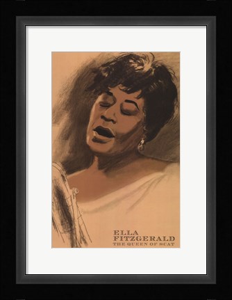 Framed Ella Fitzgerald Print