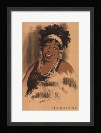 Framed Ma Rainey Print