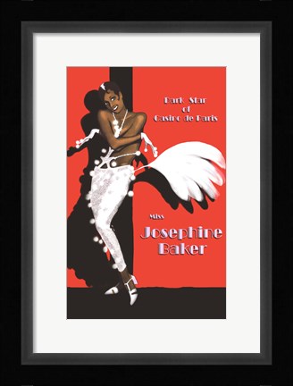 Framed Joesphine Baker Print