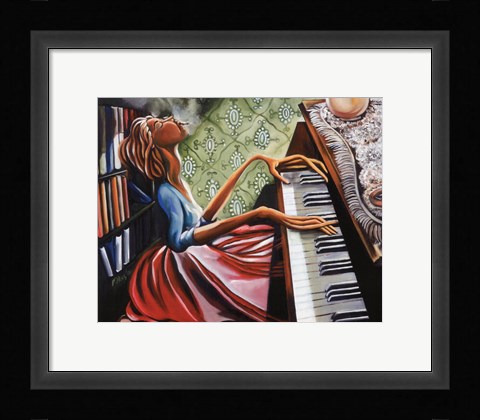 Framed Piano Print
