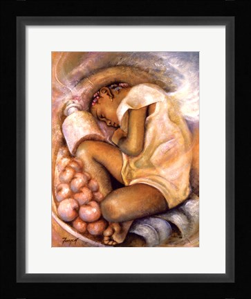 Framed Sleeping Angel Print