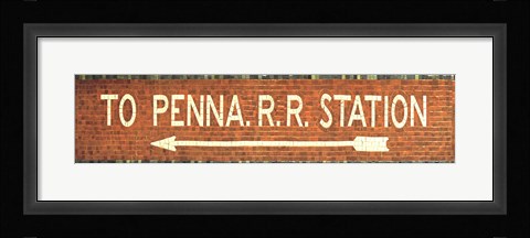 Framed Penn Station Subway Sign Print