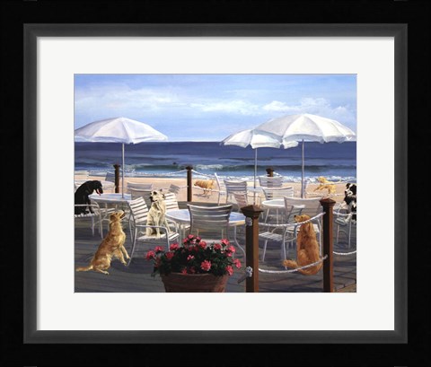 Framed Beach Club Tails Print