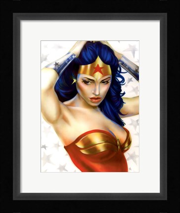 Framed Wonder Woman Print