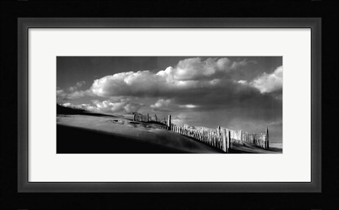 Framed Sand Fences Print