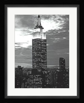 Framed Empire State Evening Print