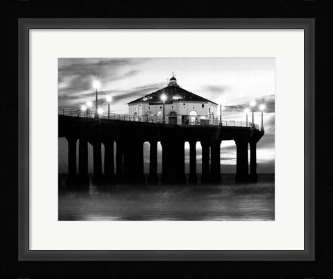Framed Manhattan Beach Pier II Print