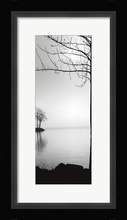 Framed Island in the Mist Print
