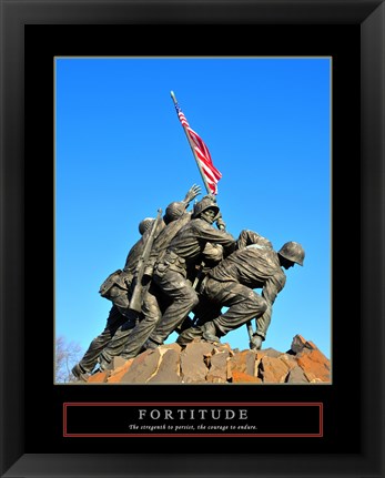 Framed Fortitude-Iwo Jima Print