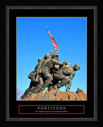 Framed Fortitude-Iwo Jima Print