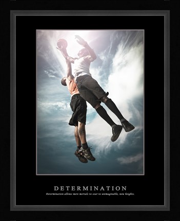 Framed Basketball Print