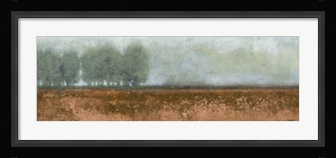Framed Blue Fog I Print