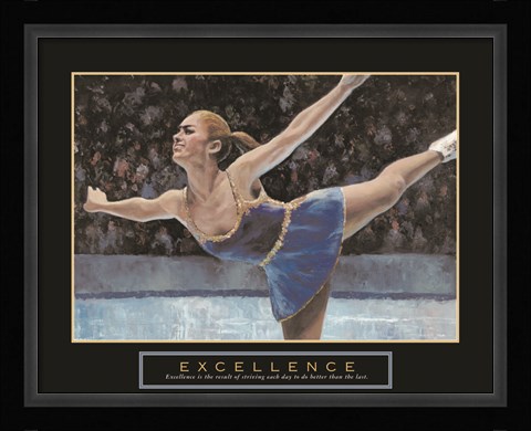 Framed Excellence - Ice Skater Print