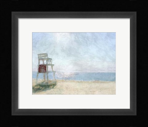 Framed Beach Lookout I Print