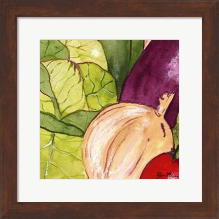 Framed Vegetable Melange III Print