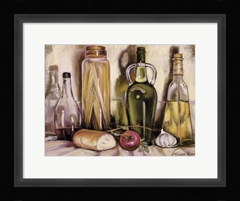Framed Pasta and Olive Oil Print