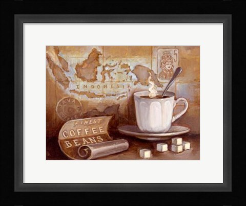 Framed Finest Coffee Beans Print