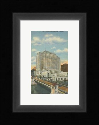 Framed Chicago- Daily News Building Print