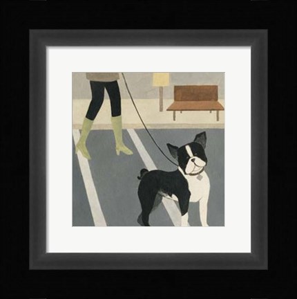 Framed City Dogs III Print