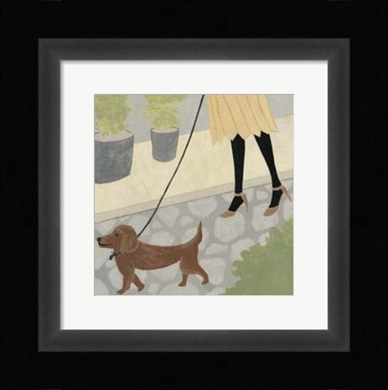 Framed City Dogs IV Print