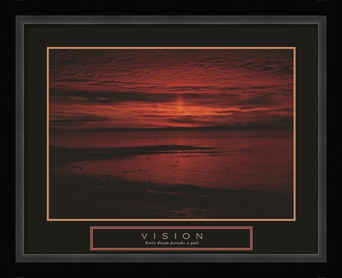 Framed Vision - Crimson Morning Print