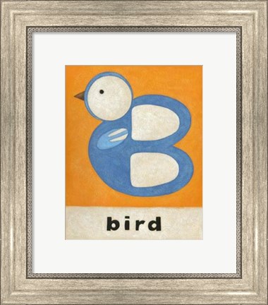 Framed B is for Bird Print