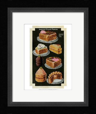 Framed French Pastries IV Print
