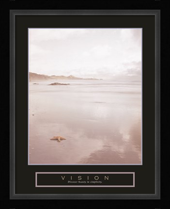 Framed Vision - Foggy Beach Print