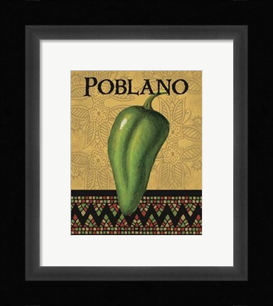 Framed Chili Peppers II Print