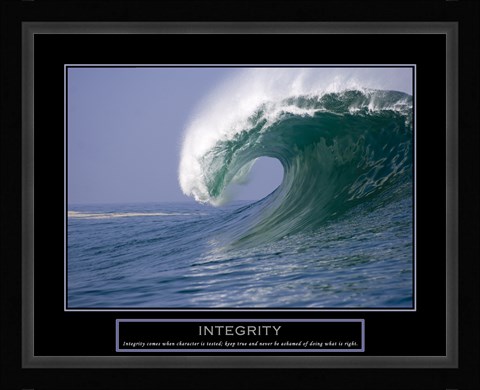 Framed Integrity - Wave Print