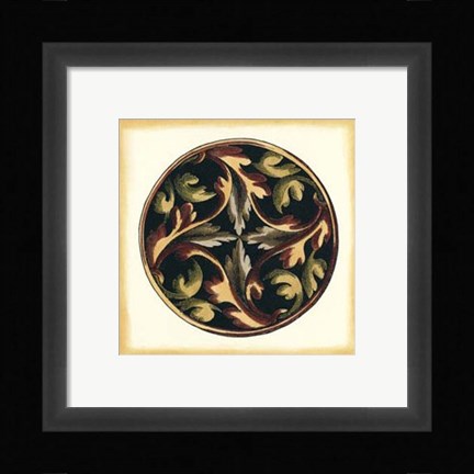 Framed Small Ornamental Accents III Print