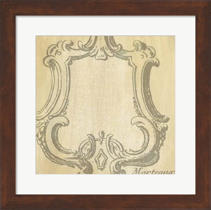 Framed Decorative Elegance IV Print