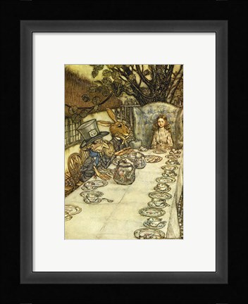 Framed Mad Tea Party Print