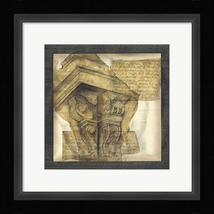 Framed Antique Capitals I Print