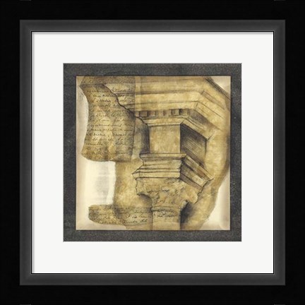 Framed Antique Capitals IV Print