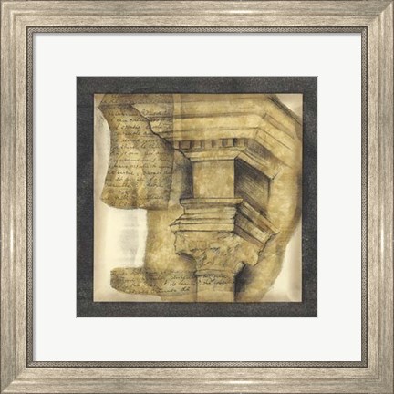 Framed Antique Capitals IV Print