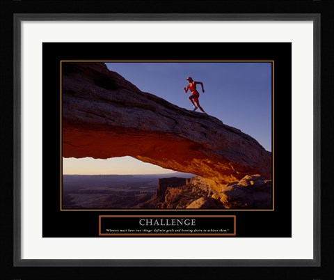Framed Challenge-Runner Print