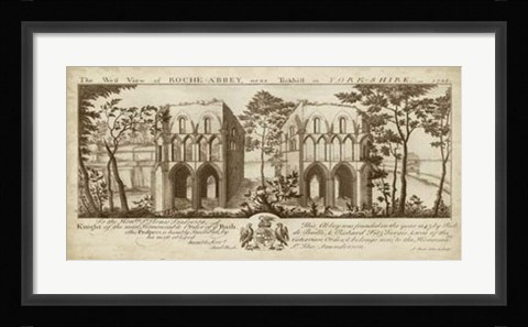 Framed View of Roche-Abbey Print